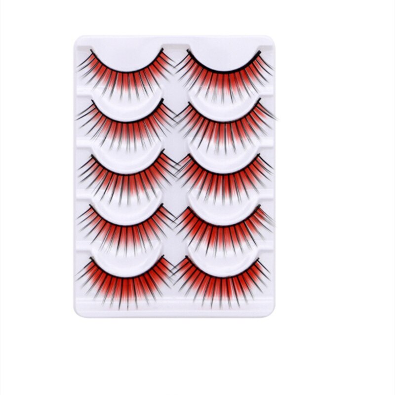 Purple False Eyelashes Colorful False Eyelashes Thick Thin Cross Section Purple False Eyelashes