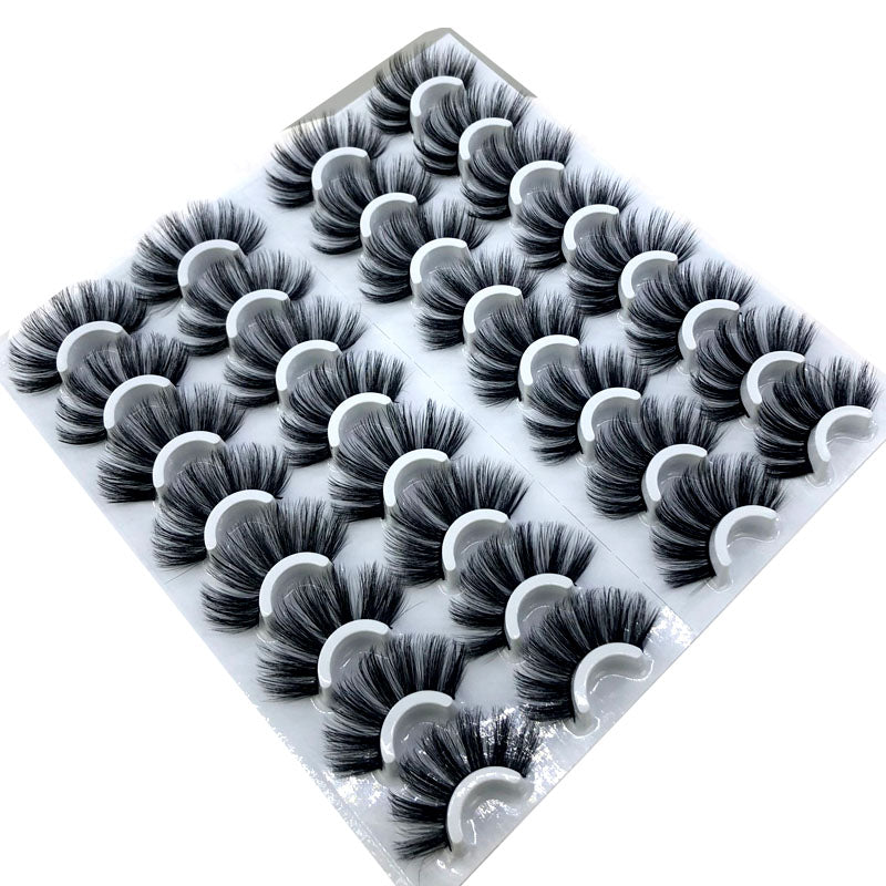 16 Pairs 3D Mink Lashes Natural False Eyelashes Dramatic Volume Fake Lashes Makeup Eyelash Extension Silk Eyelashes