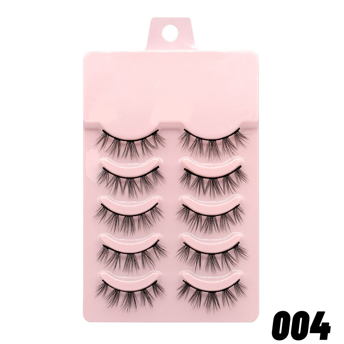5 Pairs 3D Faux Mink Lashes Natural False Eyelashes Fluffy Soft Wispy Volume Cross Reusable Eyelash