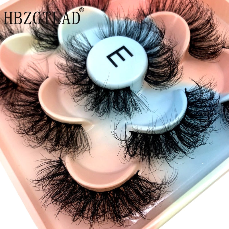 5 Pairs 3D Mink Lashes Natural Mink False Eyelashes Dramatic Volume Fake Eyelash Extension Faux Cils