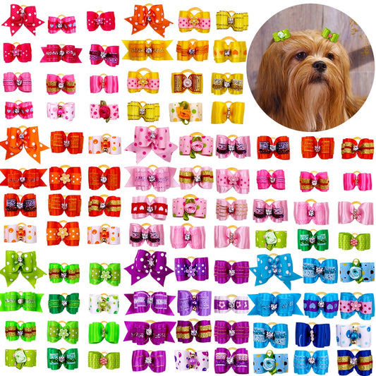 Handmade Pet Dog Cat Hair Bow