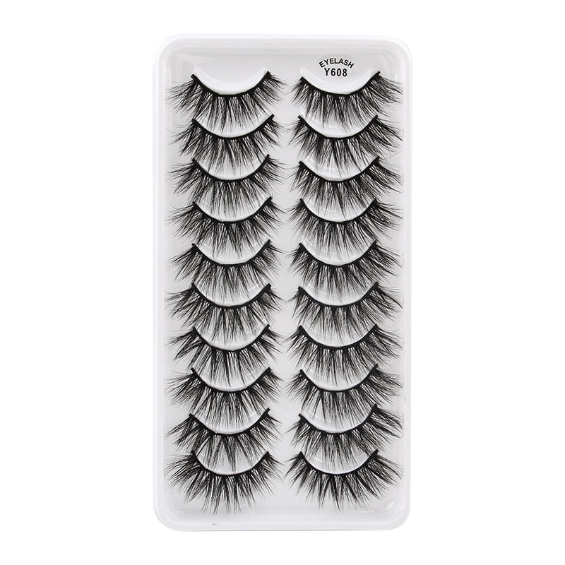 3/5/10 Pair 3D Mink Lashes Natural Eyelash Dramatic False Eyelashes Faux Cils Makeup Fake Eyelash Extension