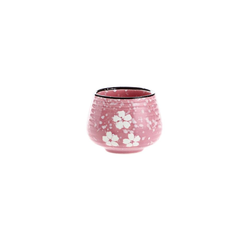 Japan Cherry Blossoms Ceramics Liquor Cup Retro Sake Cup Household Wine Set Small Wine Cellar Liquor Pot Wine Bottle