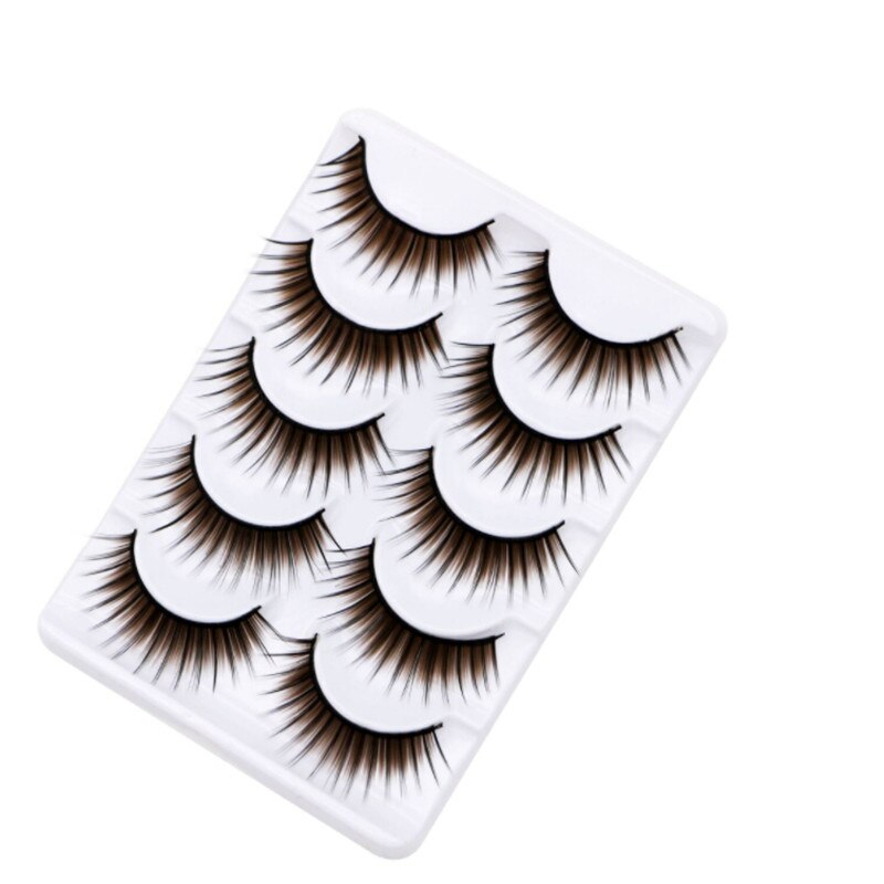 Purple False Eyelashes Colorful False Eyelashes Thick Thin Cross Section Purple False Eyelashes