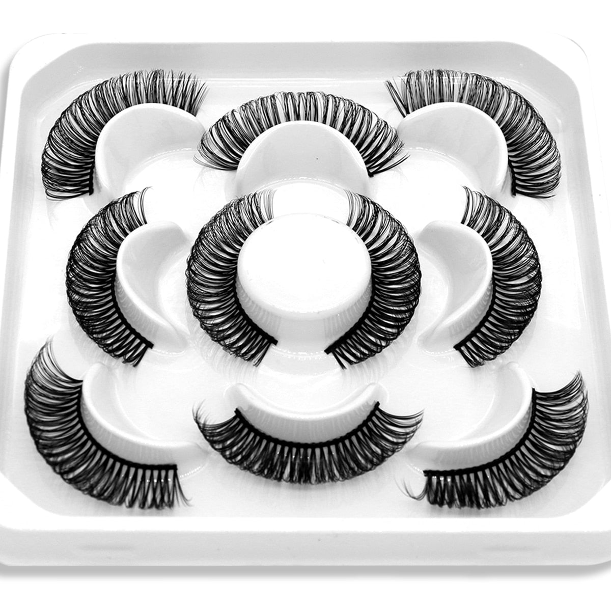 DD Curl 10-23mm Lashes 3D Mink Eyelashes Reusable Fluffy Strip Lashes eyelashes extensions