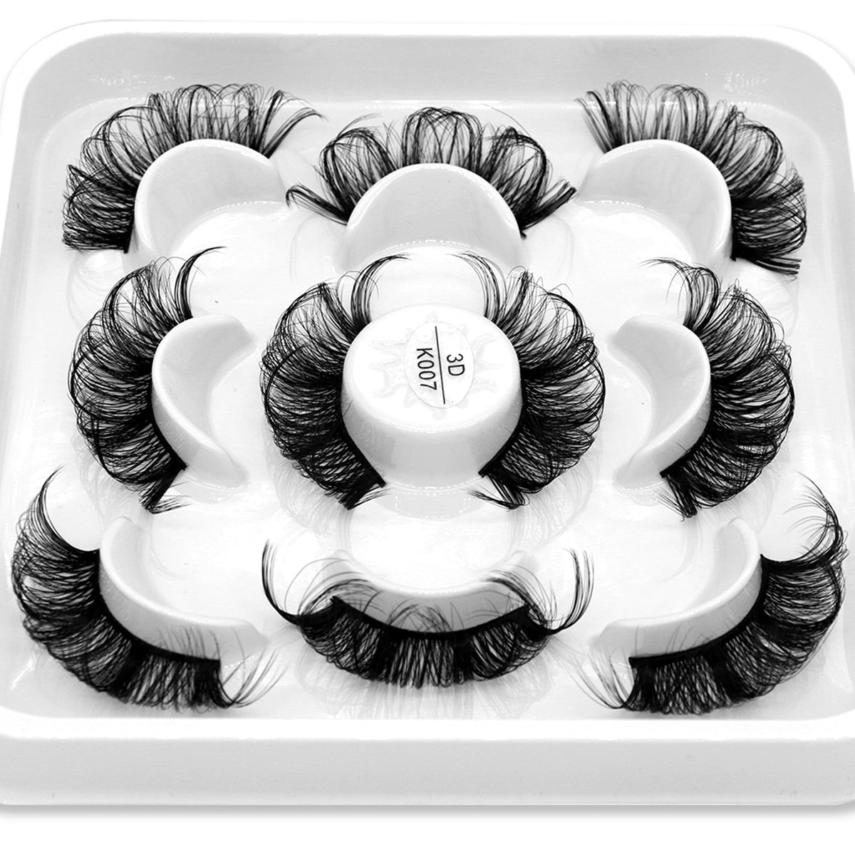 DD Curl 10-23mm Lashes 3D Mink Eyelashes Reusable Fluffy Strip Lashes eyelashes extensions