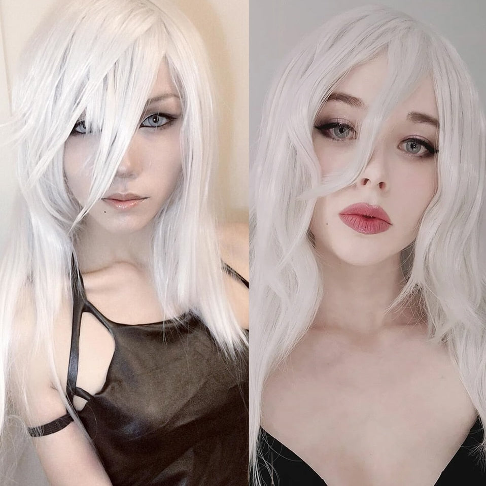 S-noilite Synthetic 28colors 22inch Loose Wave Wigs Halloween Cosplay Wig Blue Red Pink Grey Purple Hair Cosplay