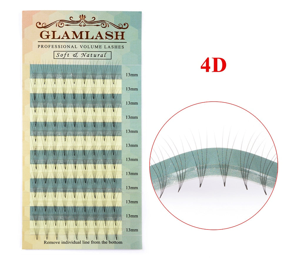 2D 3D 4D 5D 6D premade fans false eyelashes extension russian volume lashes faux mink individual lash extensions cilia