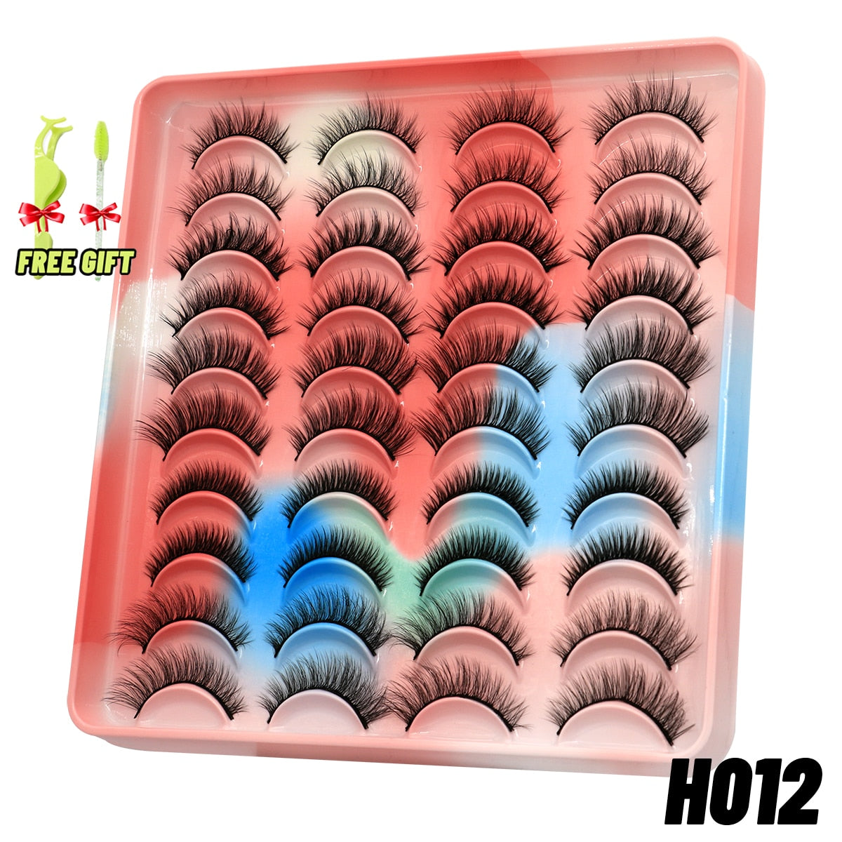 Eyelashes 3D Mink Lashes Fluffy Soft Wispy Natural Cross Eyelash Extension Reusable Lashes Mink False Eyelashes