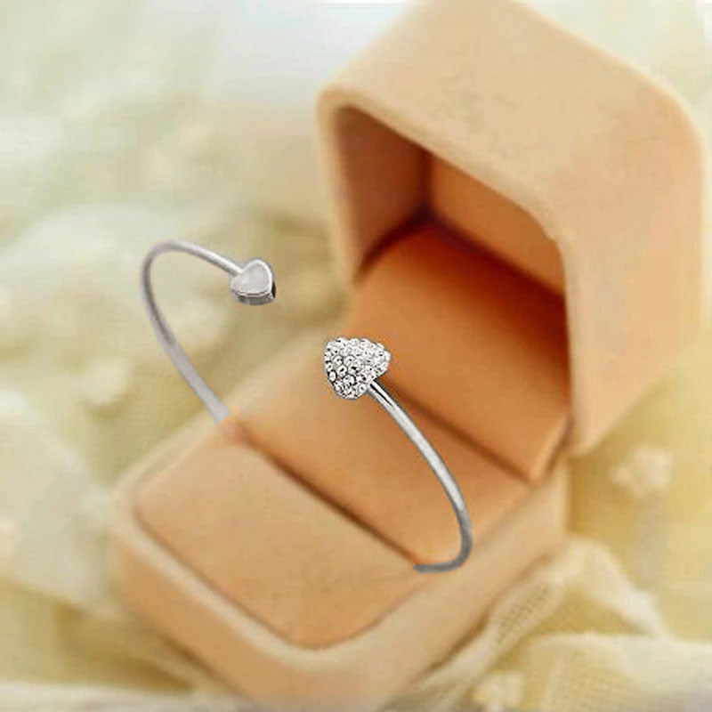 4Pcs/Set Geometric Crystal Charm Bracelets for Women Leaf Bangles Bracelets Set Wrist Chain Boho Bracelet
