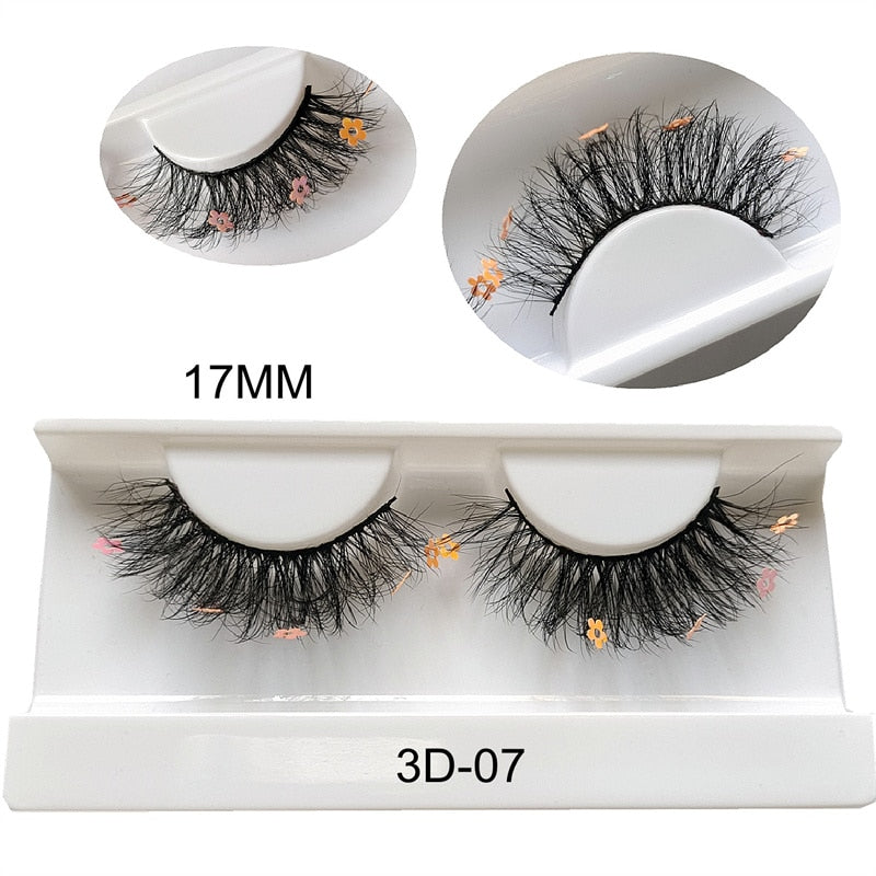 Faux Mink 25mm Lashes With Butterflys or flowers On Them Full Strip False Eyelashes Butterfly Lash For party