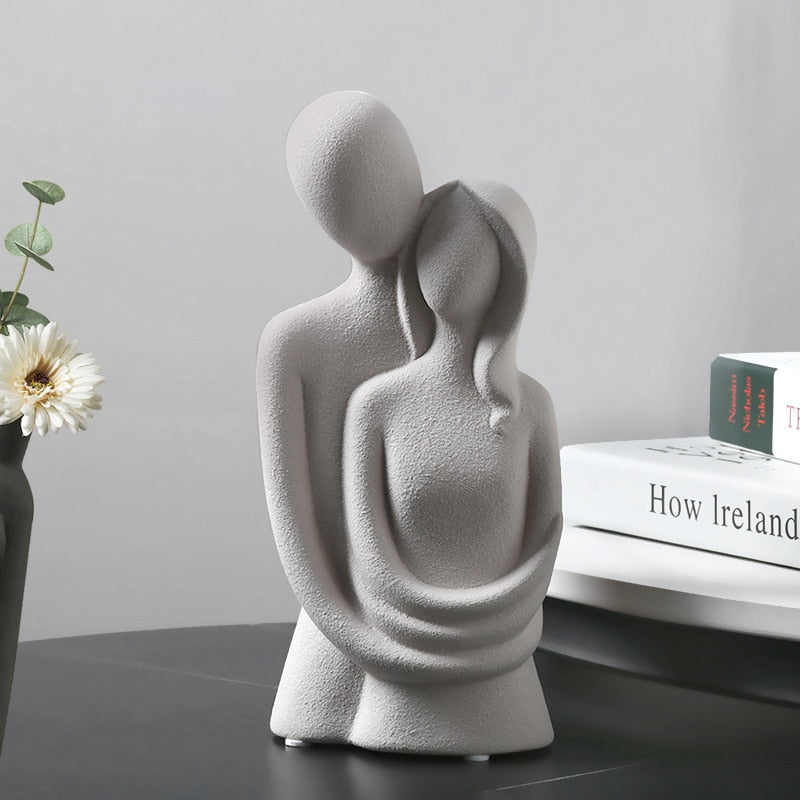 Abstract Sculpture Figurines for Interior Home Decoration Accessories Modern Decorative Figures House Decoration Office Decor
