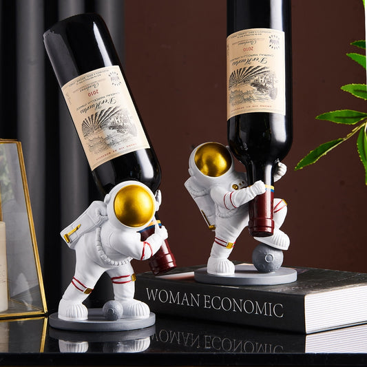 wine holder astronaut wine rack For home interior Practical home decoration Wine stand shelf decor Wine bar cabinet