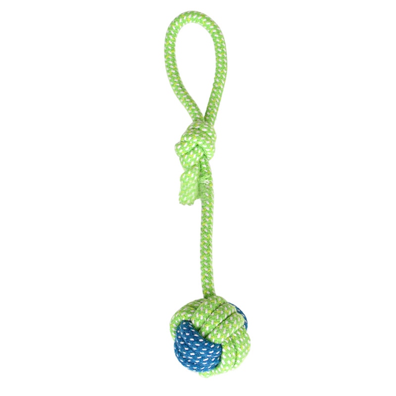 1pc Pet Dog Toy Rope Double Knot Cotton Braided Rope Toy Puppy Chew Cleaning Tooth supplies