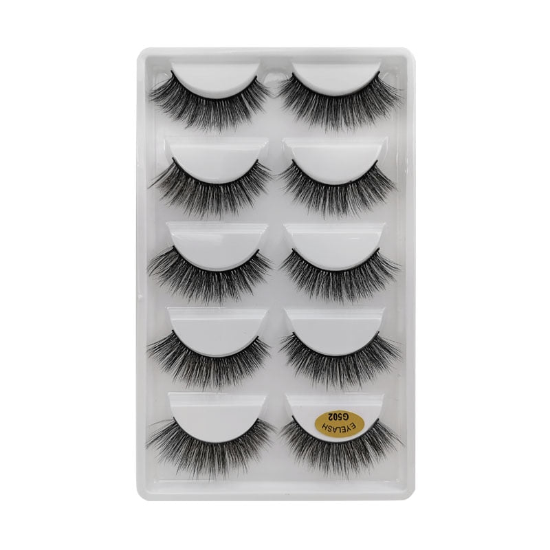 3/5/10 Pair 3D Mink Lashes Natural Eyelash Dramatic False Eyelashes Faux Cils Makeup Fake Eyelash Extension
