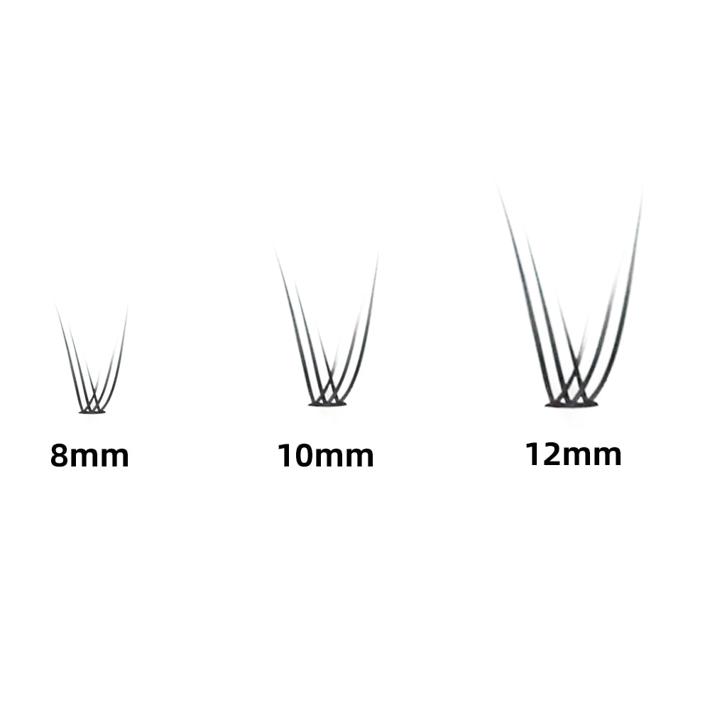 Grafting World Fish Tail Eyelash 8mm/10mm/12mm Dove Tail Individual Eyelash Extensions