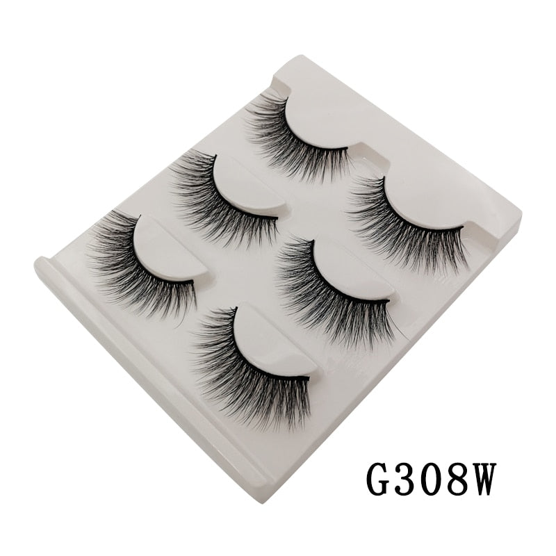 3/5/10 Pair 3D Mink Lashes Natural Eyelash Dramatic False Eyelashes Faux Cils Makeup Fake Eyelash Extension