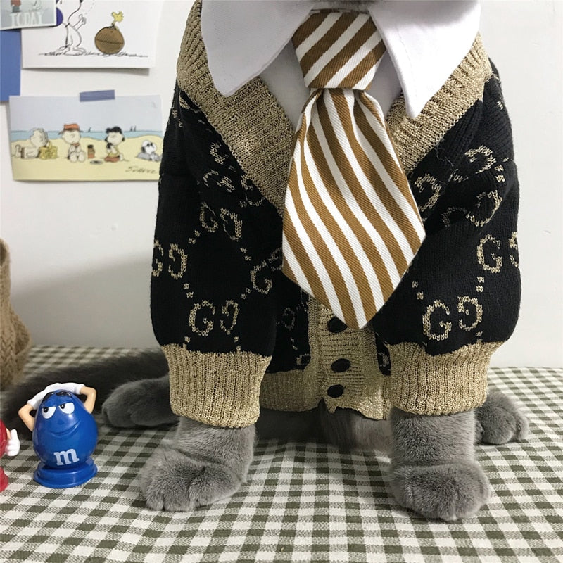 Cat Costume Clip Tie for Cats and Dogs Collar