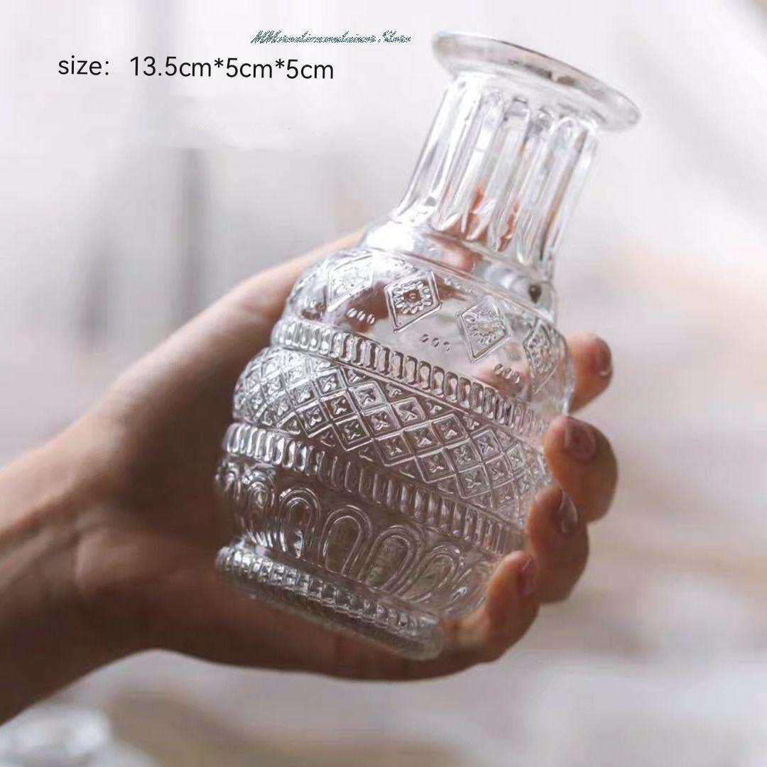 Simple Transparent Glass Small Vase Nordic Decoration Living Room Flower Home