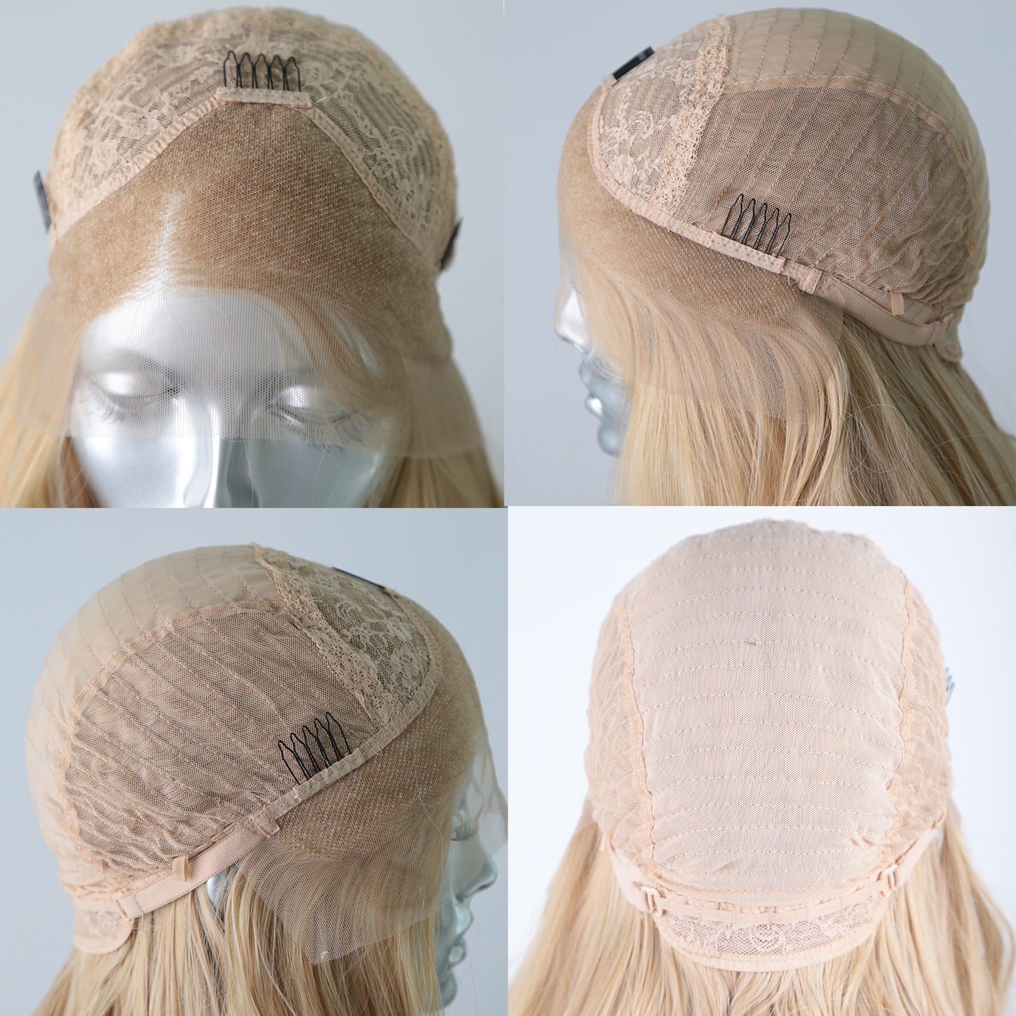 Mix Blonde Lace Front Wigs for Women Heat Resistant Synthetic Wig Glueless Natural Hairline Long Loose Wave Daily Use Wig