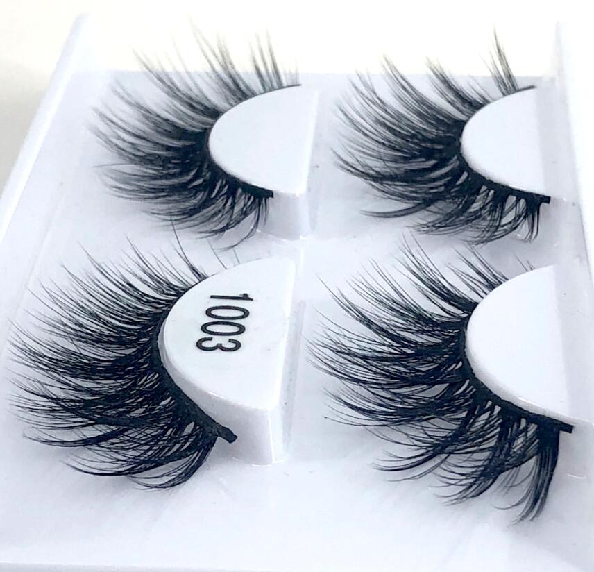 2/4/6pairs natural false eyelashes fake lashes long 3D mink extension