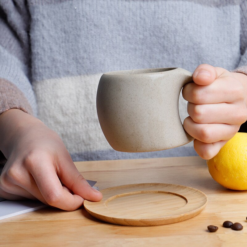 Retro Ceramic Mug Stoneware Coffee Cup Milk Cup Home Japanese TeaCup Drinking Mug breakfast cup