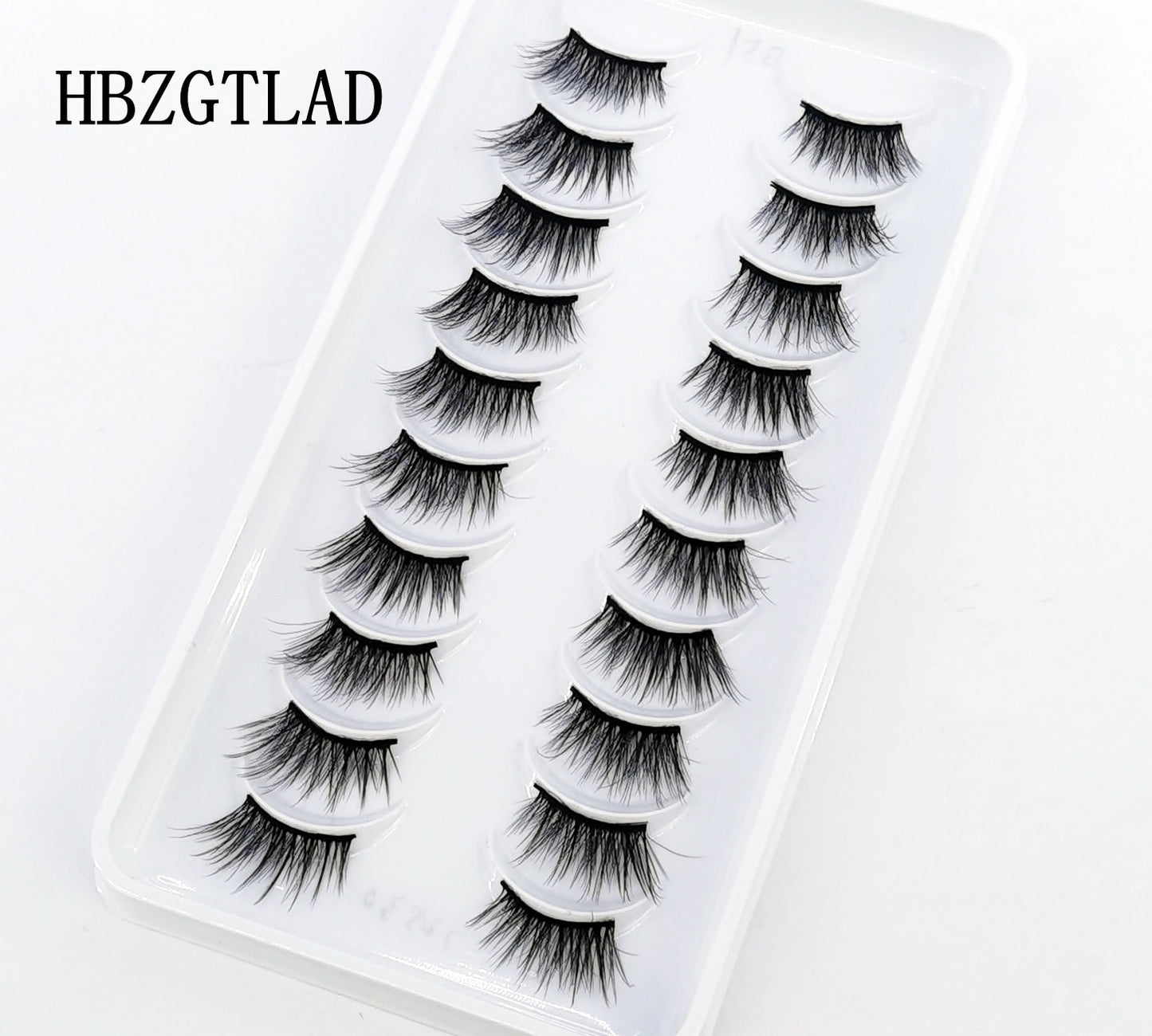 10 Pairs Crisscross Half Eye Lashes Natural False Eyelashes Handmade Faux 3D Mink Lashes Eyelash Extension