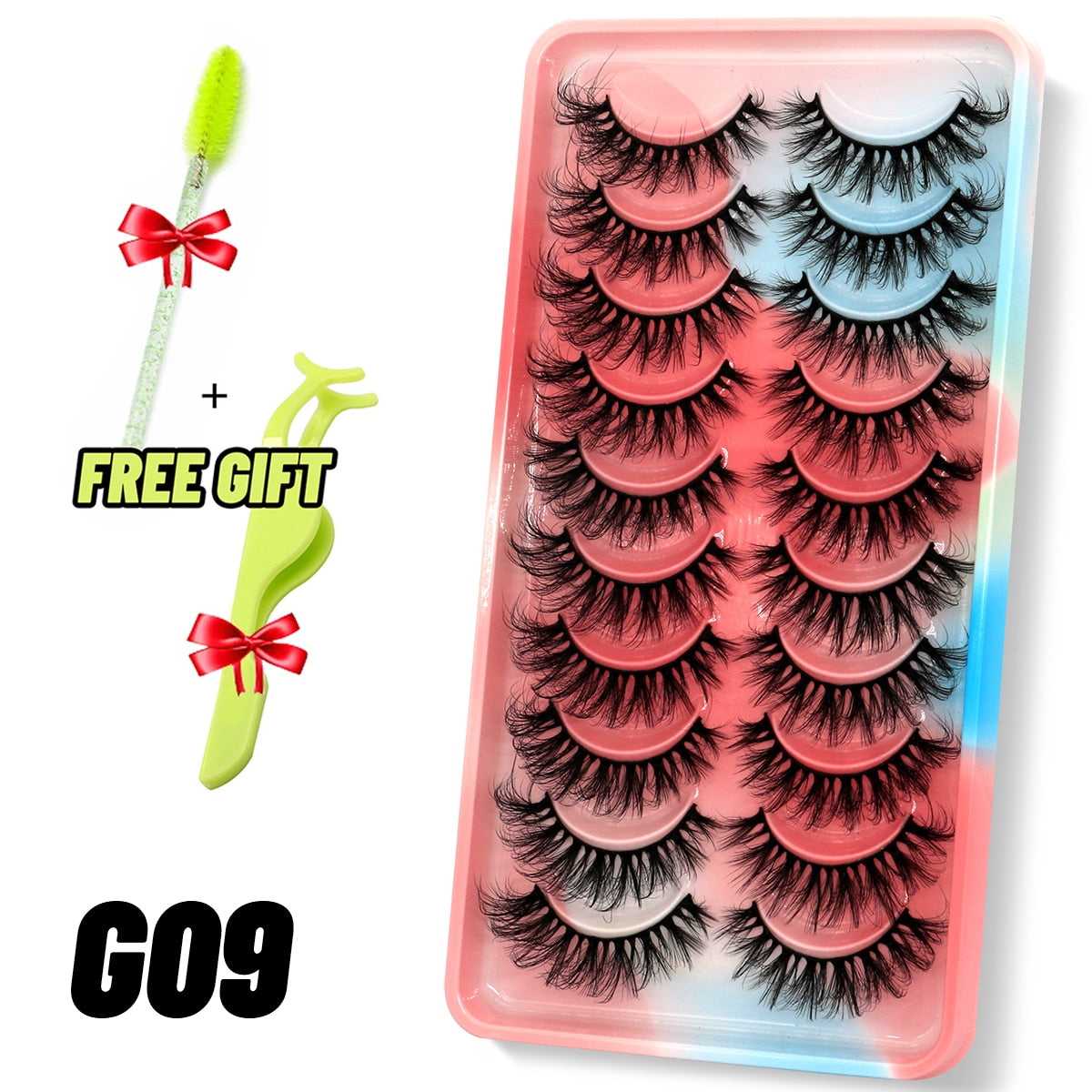 Dramatic False Eyelashes Cosplay 5/10 Pair 3D Mink Eyelashes Natural False Eyelashes