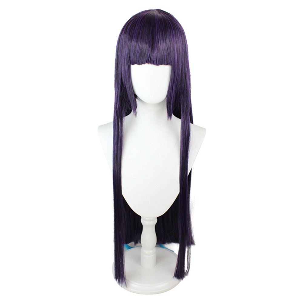 Genshin Impact Yun Jin Long Wig With Braids Cosplay Costume Long Straight Hair With Bangs Synthetic Wig Halloween Party Wig