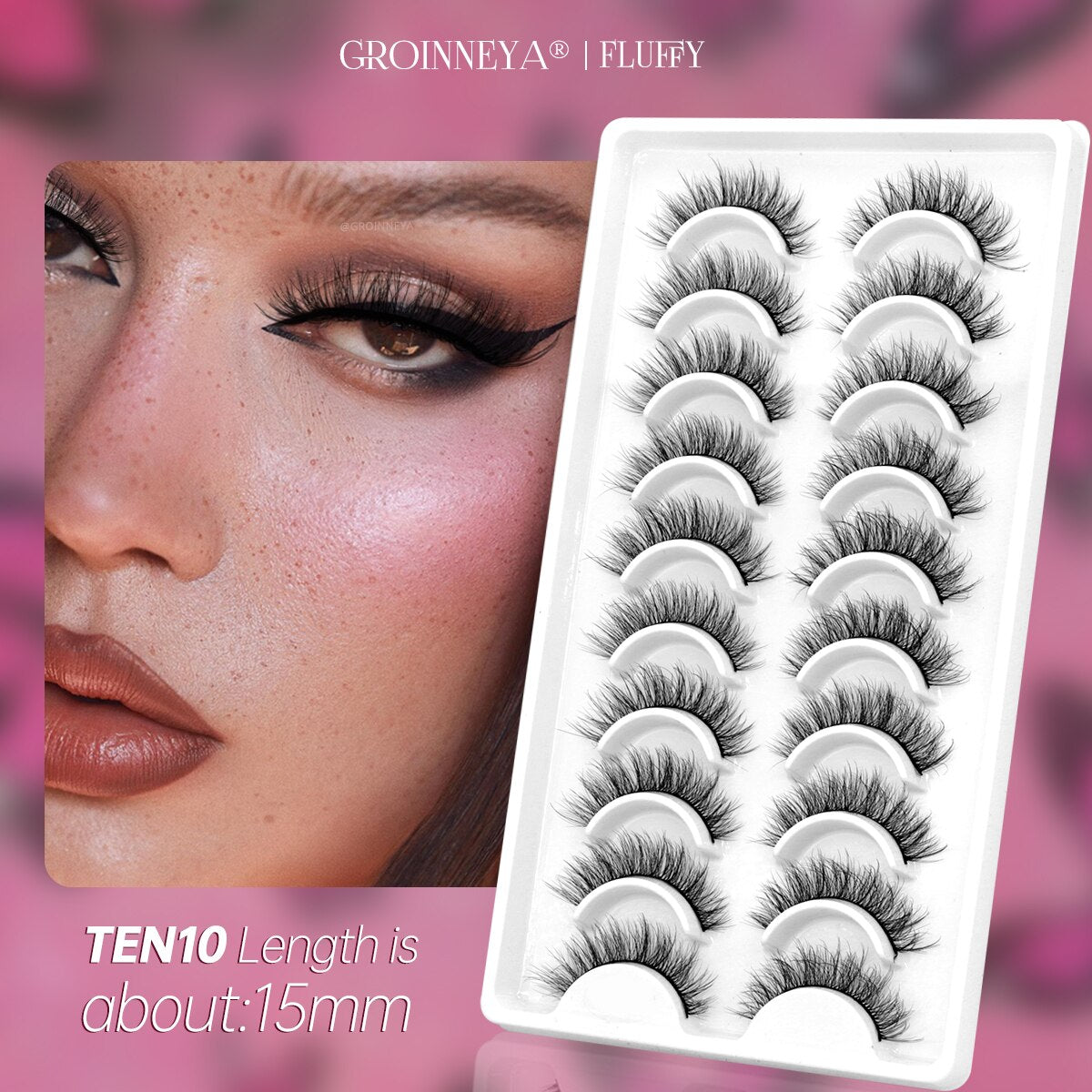 10 Pairs Natural False Eyelashes Fake Lashes Long 3d Mink Lashes Extension Eyelash Mink Eyelashes