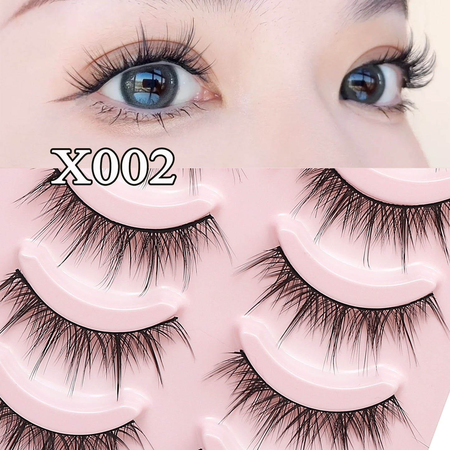 Manga Lashes 5pairs Natural Lashes 19 Styles of False Eyelashes Faux Cils Anime Lashes Soft  Daily Dating Lashes