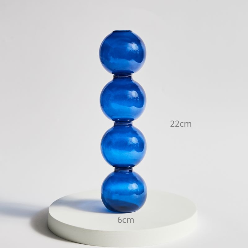 Nordic Creative Glass Bubble Vase Flower Arrangement Spherical Art Flower Ornaments Vases Decoration Home Gift