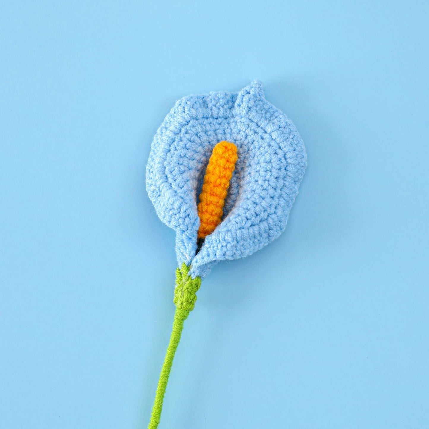 Knit Flower Lily Tulips Fake Flowers Bouquet Decoration Hand-woven Home Decorate Creative Knitting Flowers