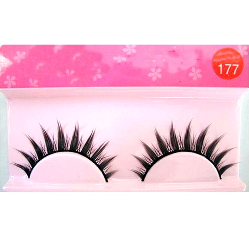White Eyelashes Cosplay Makeup Natural Long Cross Strip False Eye Lashes