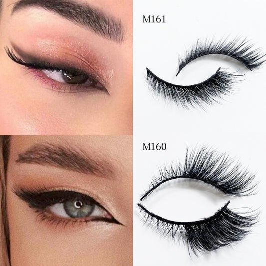 Cateye Lashes End Eye Elongate Fake Eyelashes Natural Winged Fox Eye Lashes Mink