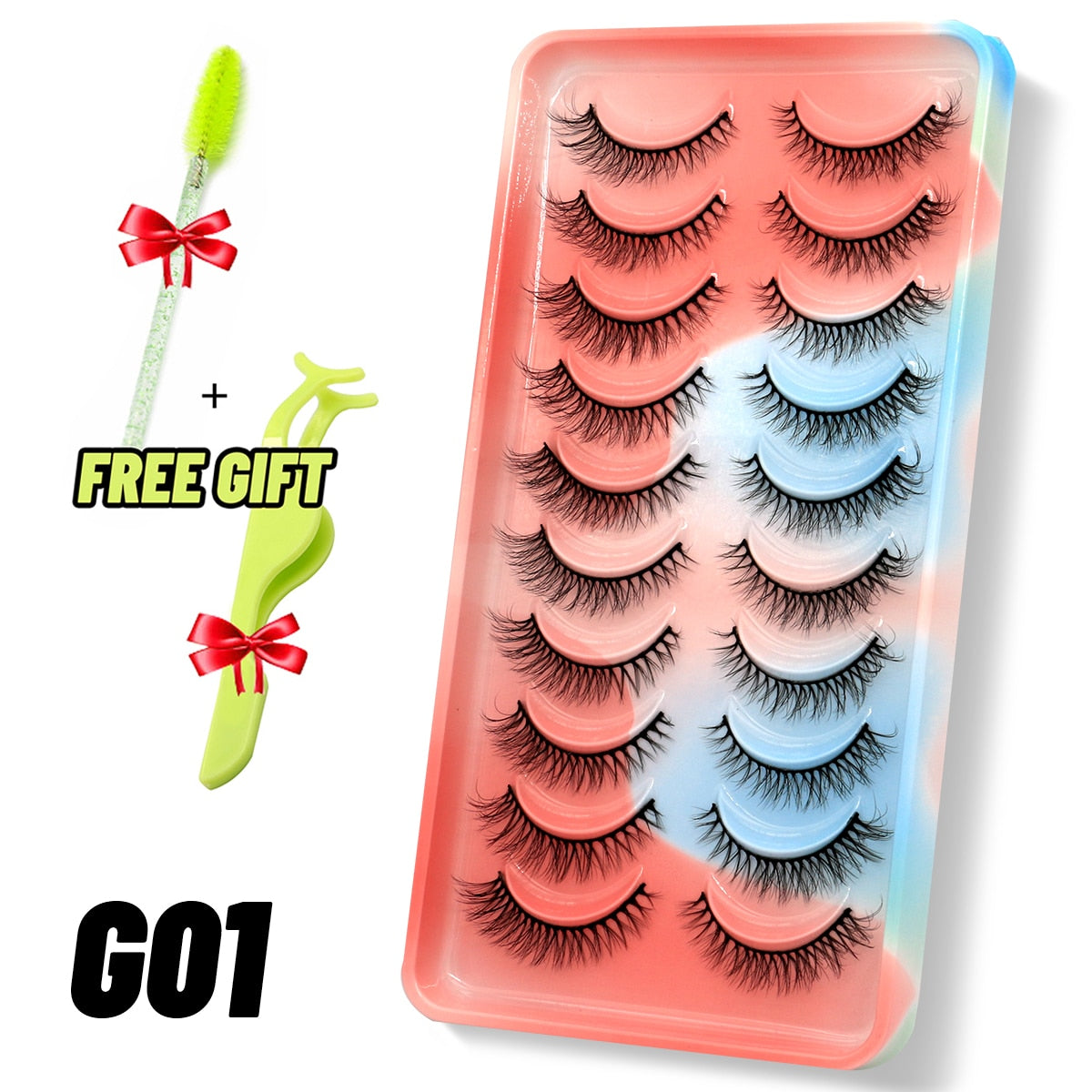 Dramatic False Eyelashes Cosplay 5/10 Pair 3D Mink Eyelashes Natural False Eyelashes