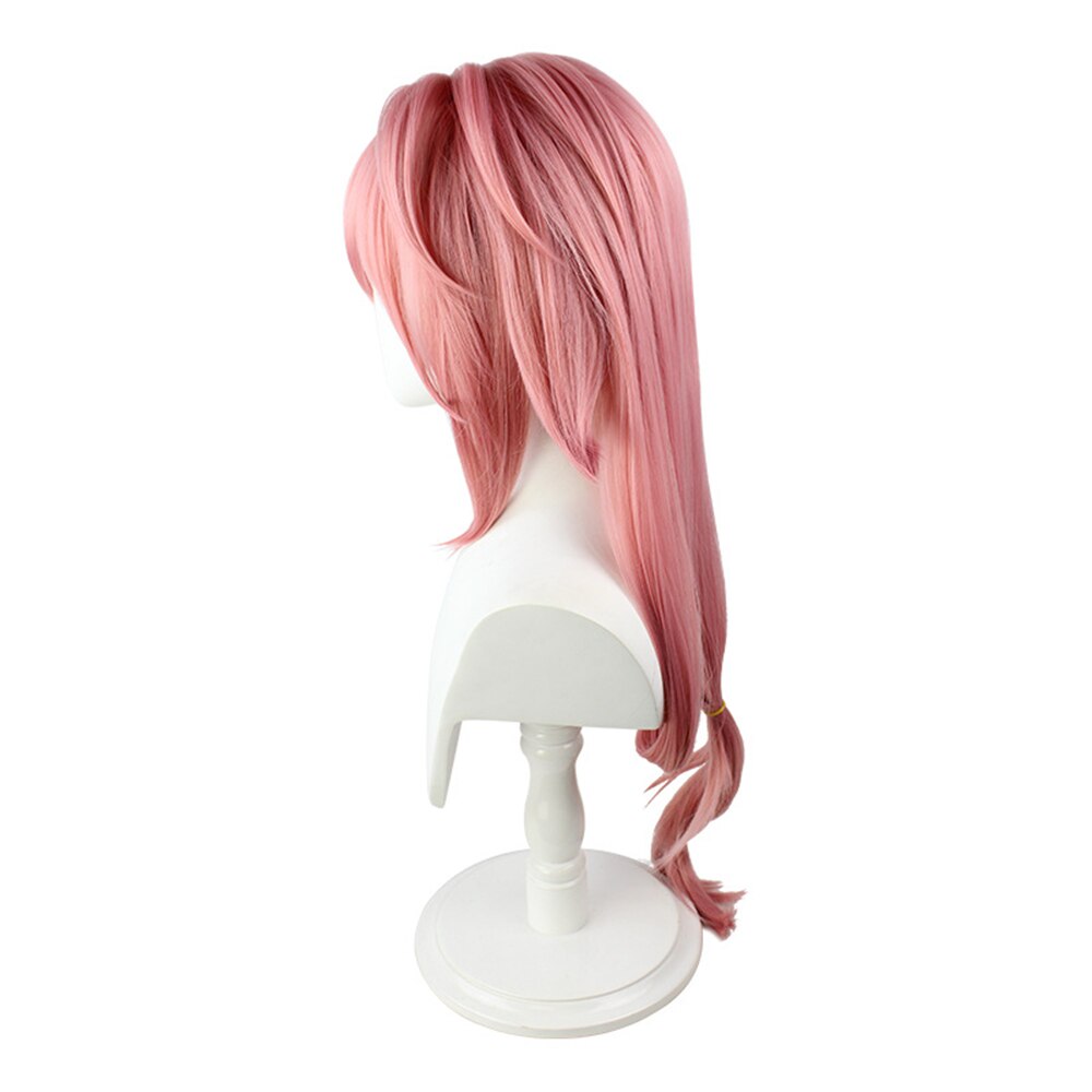 Genshin Impact Cosplay Pink Women Long Anti-warped Anime Cosplay Heat Resistant Synthetic Halloween Costume Party Wig
