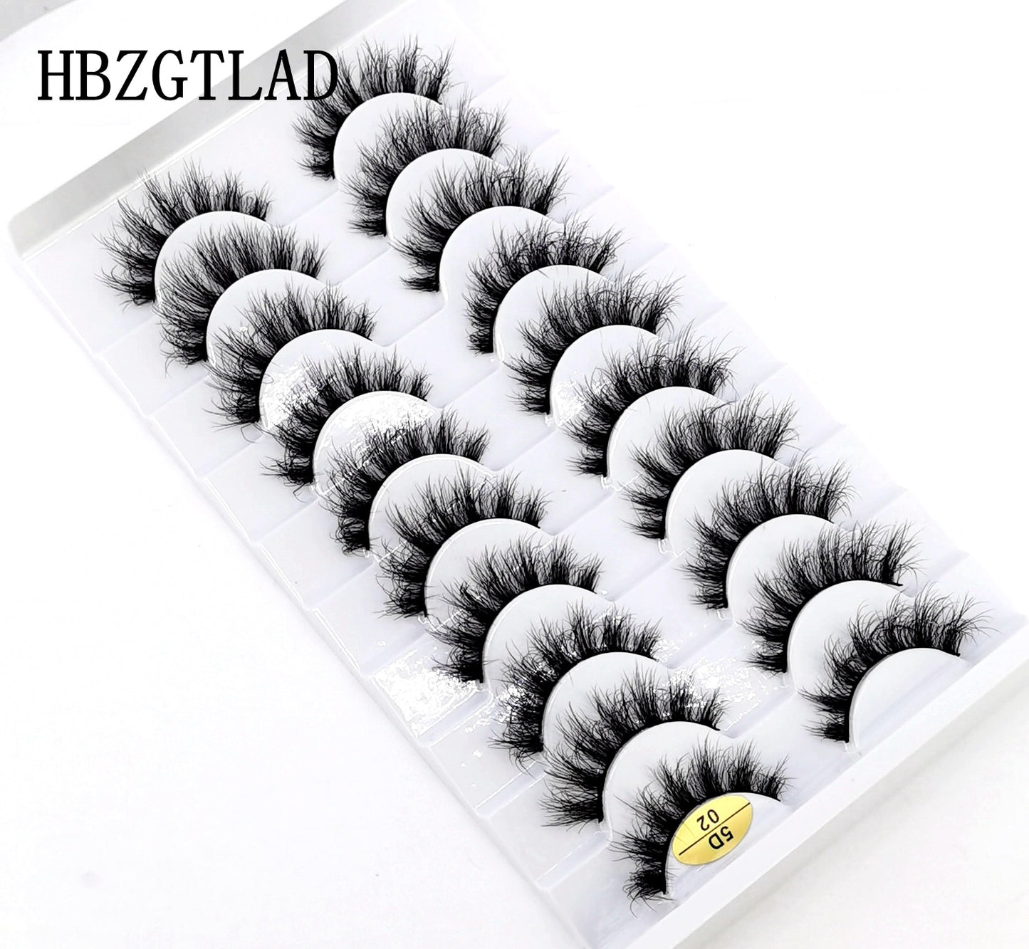 10 Pairs 3D Mink False Eyelashes Natural/Thick Eye Lashes  Fluffy Russian eyelahses Reusable