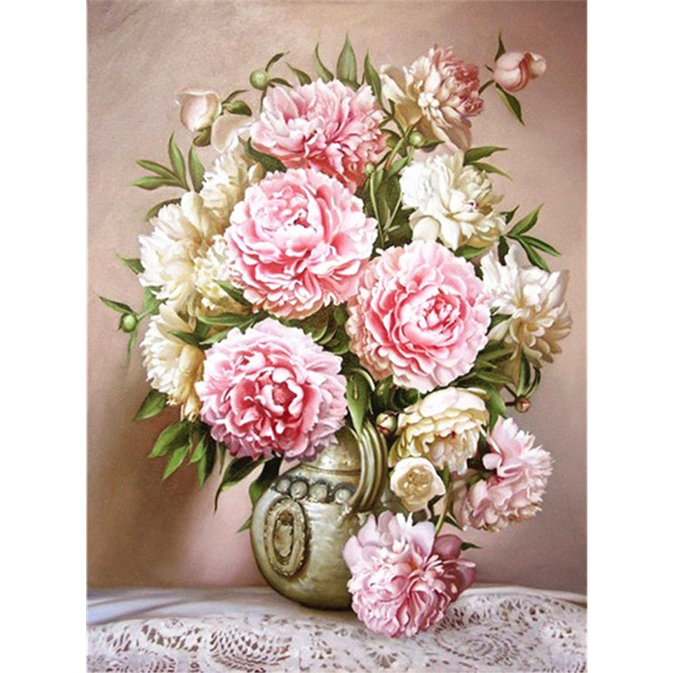 Diamond painting 5D Flower Diamond Mosaic Full Round Diamond  Embroidery DIY Rhinestone Cross stitch Home Decor Diamond painting