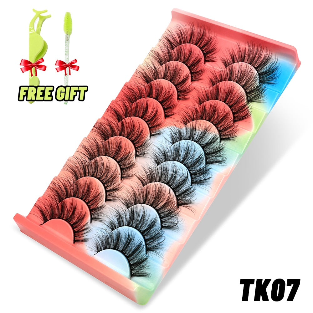 Dramatic False Eyelashes Cosplay 5/10 Pair 3D Mink Eyelashes Natural False Eyelashes
