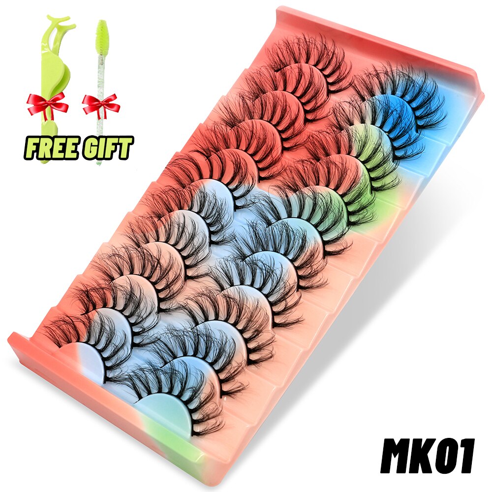 Dramatic False Eyelashes Cosplay 5/10 Pair 3D Mink Eyelashes Natural False Eyelashes