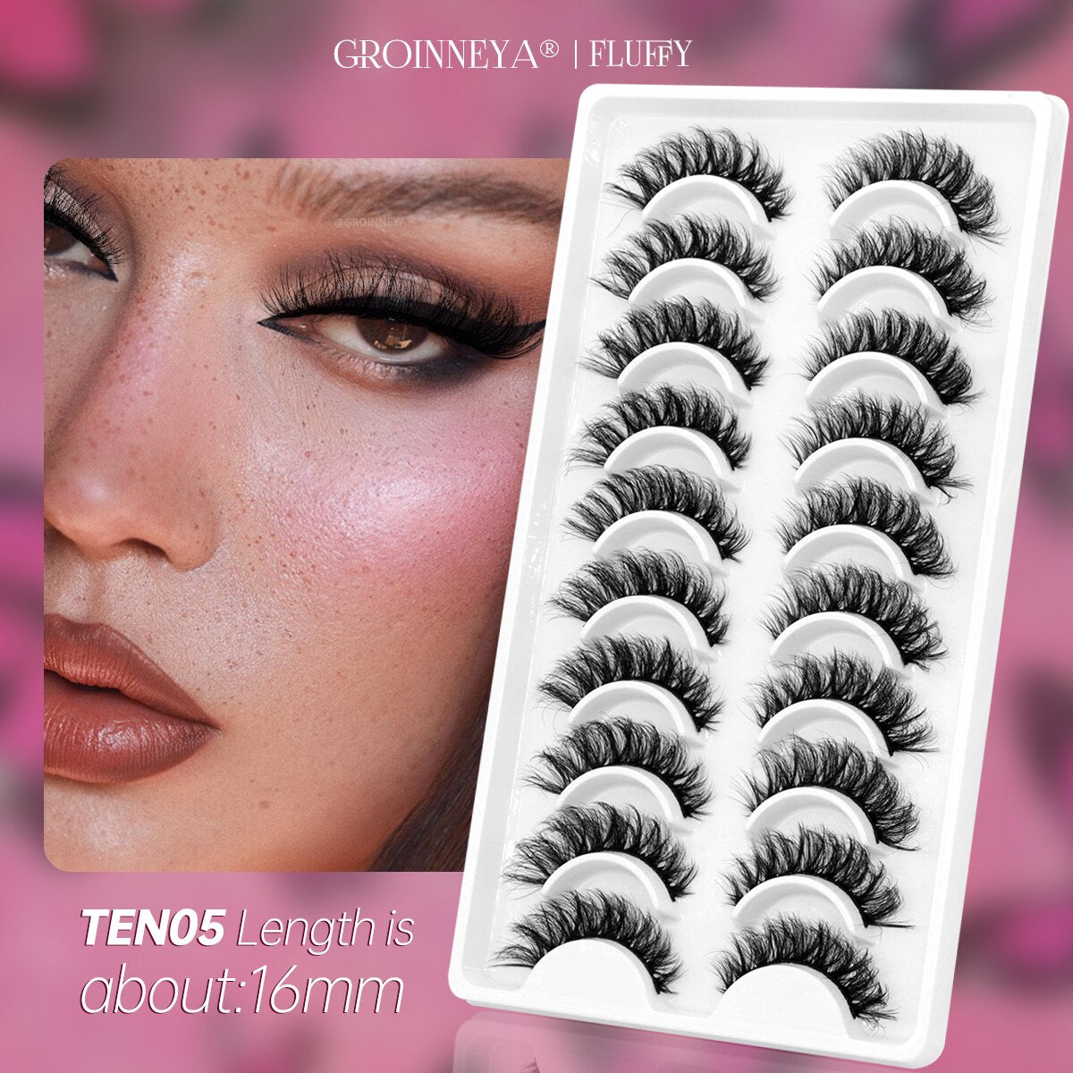 10 Pairs Natural False Eyelashes Fake Lashes Long 3d Mink Lashes Extension Eyelash Mink Eyelashes