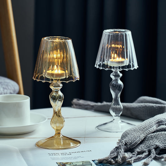 Europe style glass candle holders for decoration candle holder decor for table home decor wedding Candlesticks for candles mini