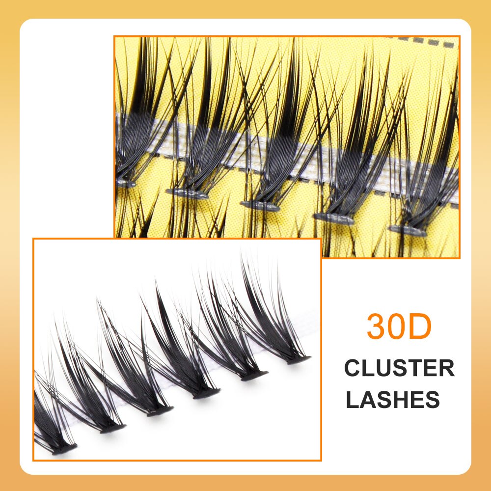 Fluffy 40D Eyelash Extension Mega Thick Natural Long Volume Effect Faux Lahses Bunche Individual