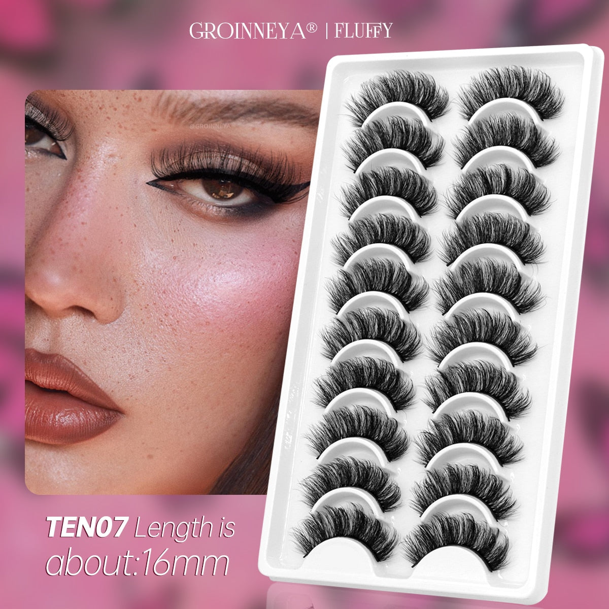 10 Pairs Natural False Eyelashes Fake Lashes Long 3d Mink Lashes Extension Eyelash Mink Eyelashes
