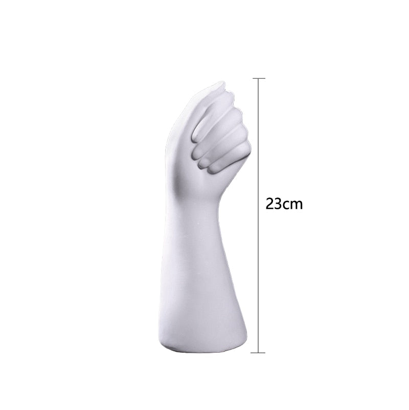 Nordic Style Ceramics Vase Modern Creative Hand Vase Flowers Arrangement Home Decor Office Living Room