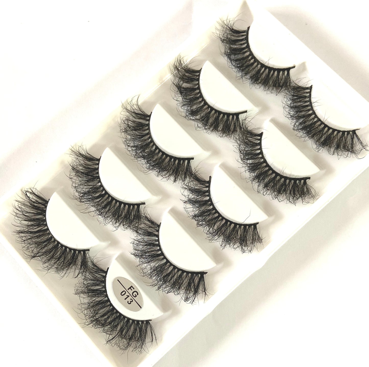 5 Pairs Handmade 3d mink lashes short False Eyelashes Dense Natural Long Messy Eye Lashes Reusable Stage False Eyelashes