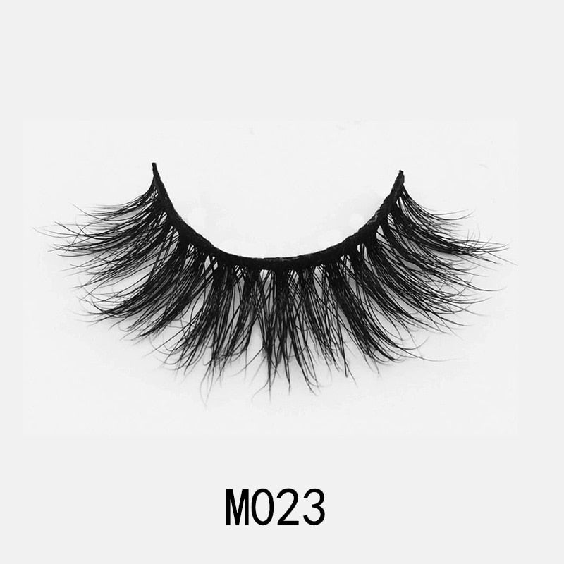 Handmade Mink Eyelashes 3D Curl Winged Natural Realistic Messy End Eye Elongated Thick False Eyelashes Soft Fake Eyelashes