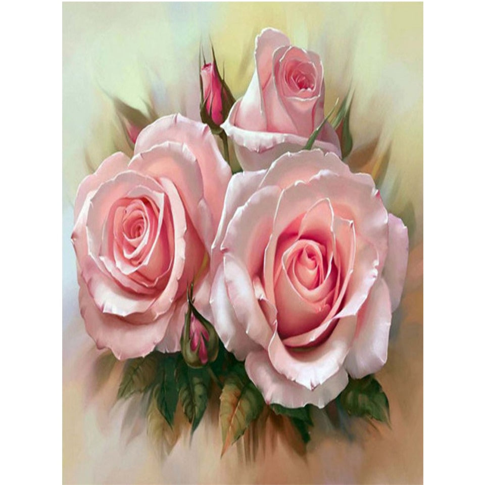 Diamond painting 5D Flower Diamond Mosaic Full Round Diamond  Embroidery DIY Rhinestone Cross stitch Home Decor Diamond painting