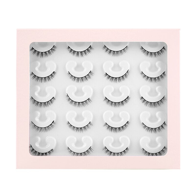 Lashes Natural Cat Eye Look black False Eyelashes Wispy Lashes Fluffy 3D Faux Mink Eyelashes Fake Eyelashes 10Pairs Pack